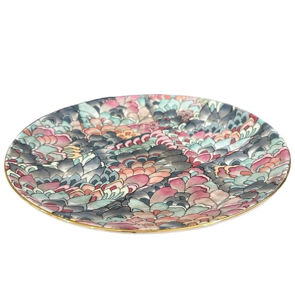 Andrea by Sadek Enameled Decorative Plate 10-1/4” - Picture 5 of 8